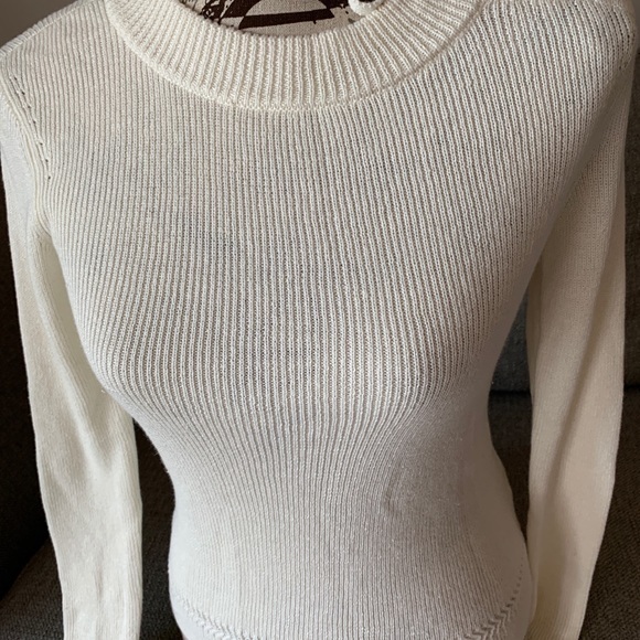 NWT AllSaints Lace Tie Sweater 2 - Picture 4 of 7